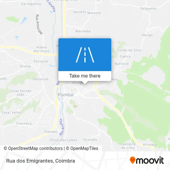 Rua dos Emigrantes map