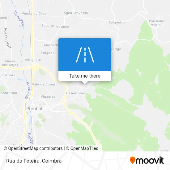 Rua da Feteira map