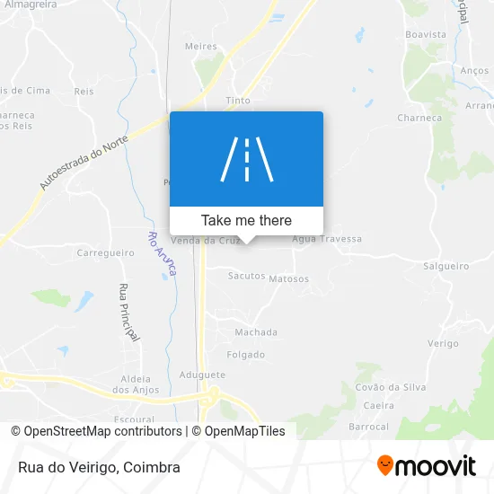Rua do Veirigo map