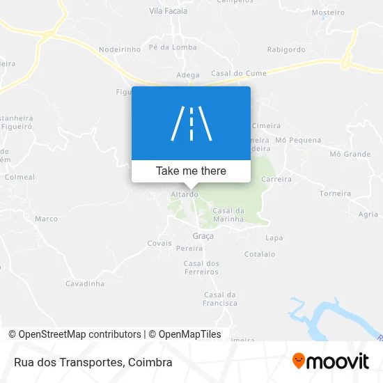 Rua dos Transportes map