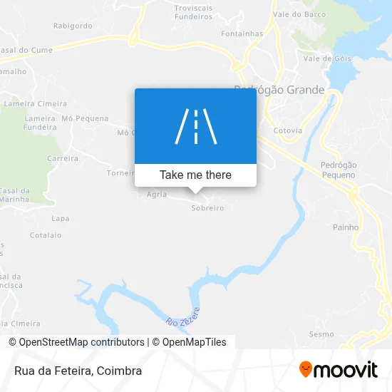 Rua da Feteira map