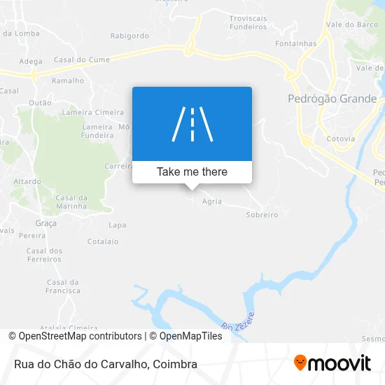 Rua do Chão do Carvalho map
