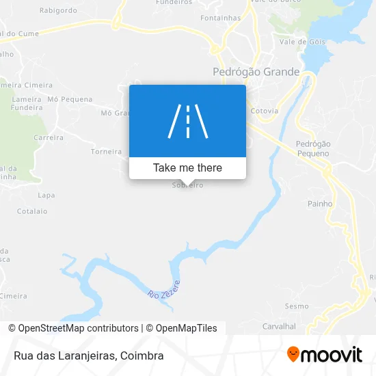 Rua das Laranjeiras map