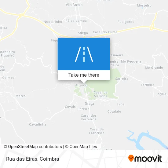 Rua das Eiras map