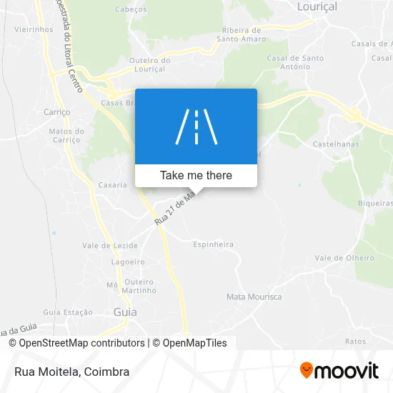 Rua Moitela map