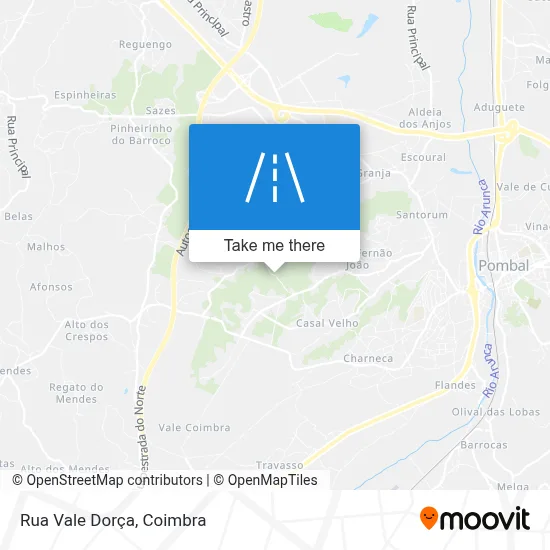 Rua Vale Dorça map