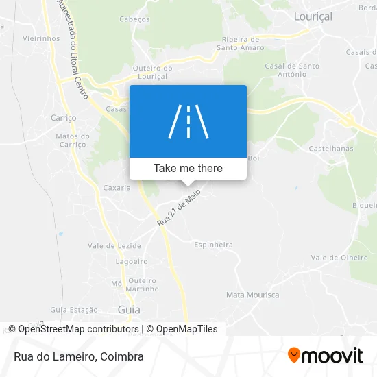 Rua do Lameiro map