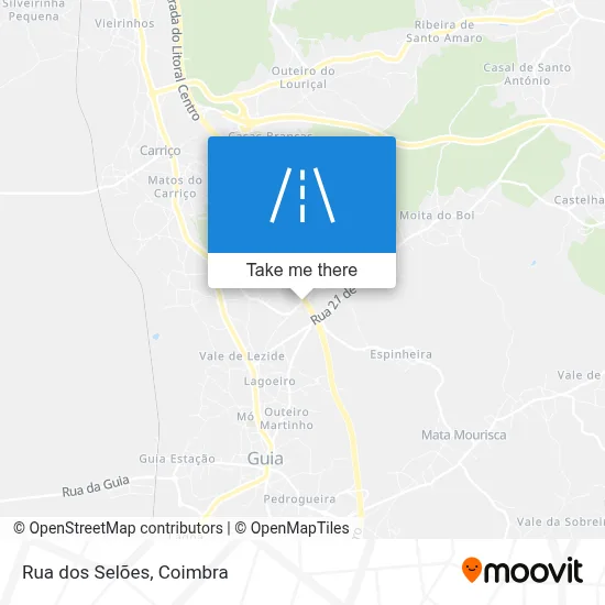 Rua dos Selões map