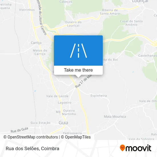Rua dos Selões map