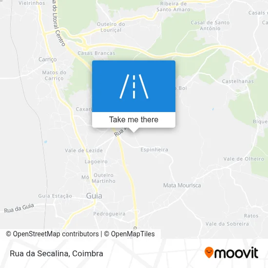 Rua da Secalina map