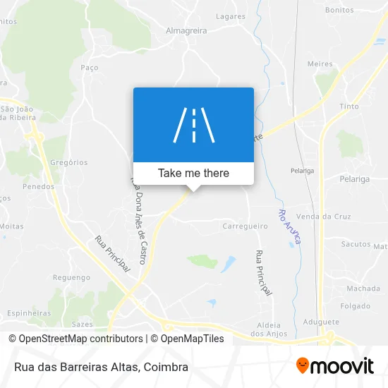 Rua das Barreiras Altas map