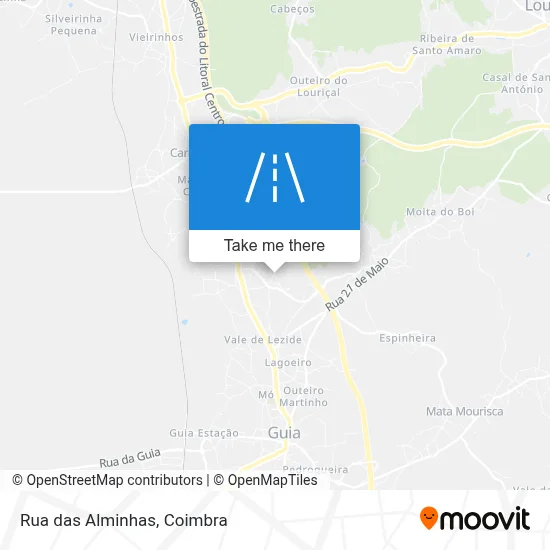 Rua das Alminhas map