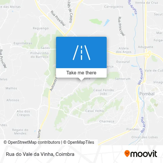 Rua do Vale da Vinha map