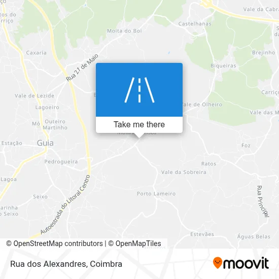 Rua dos Alexandres map