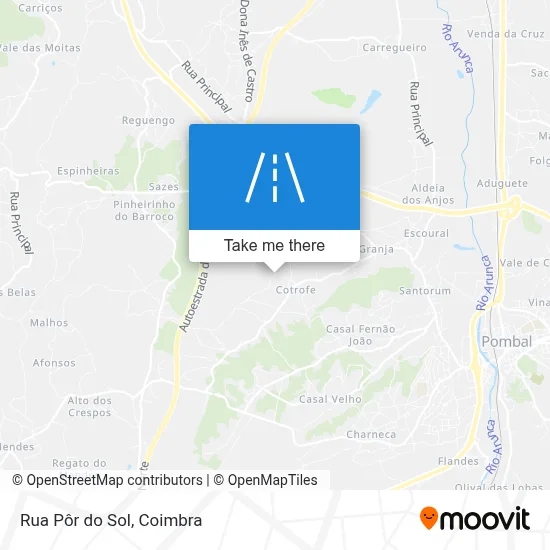 Rua Pôr do Sol map