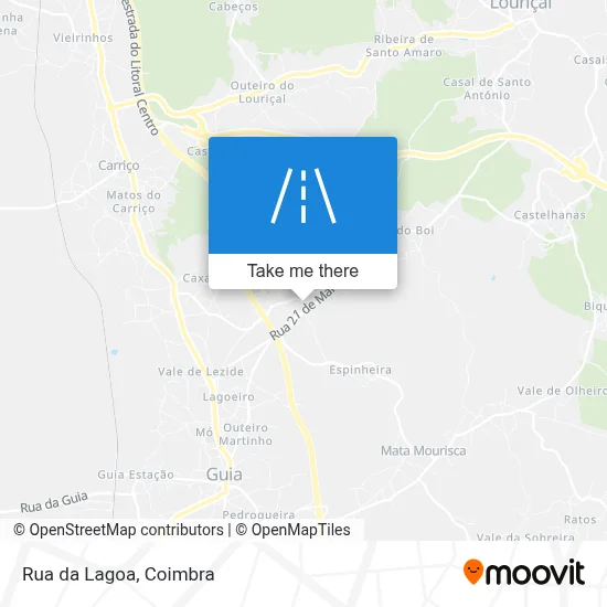 Rua da Lagoa map