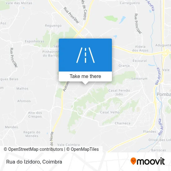 Rua do Izidoro map
