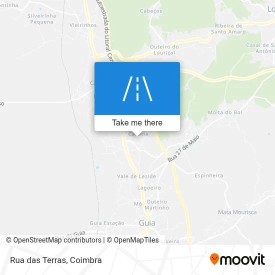 Rua das Terras map