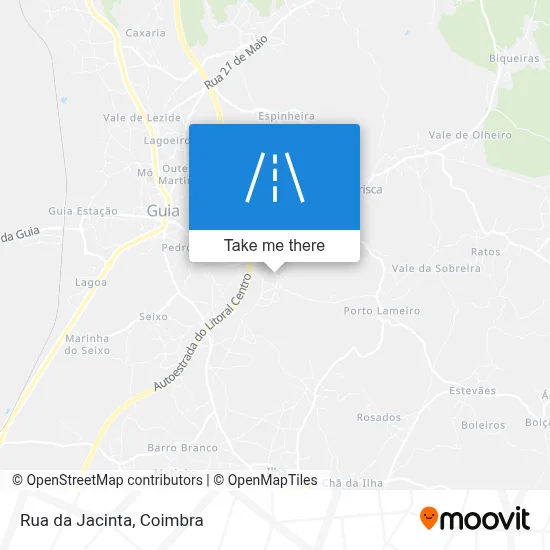Rua da Jacinta map