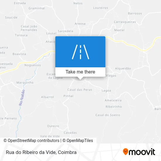 Rua do Ribeiro da Vide map
