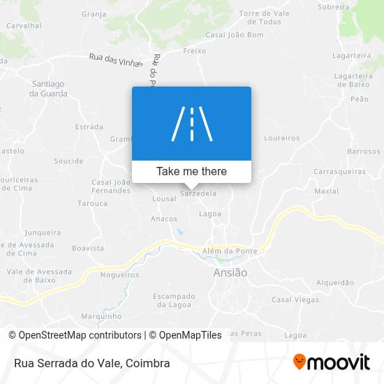 Rua Serrada do Vale map