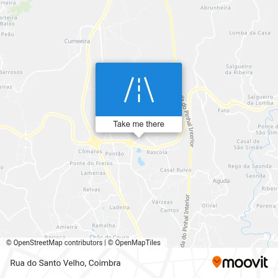 Rua do Santo Velho map