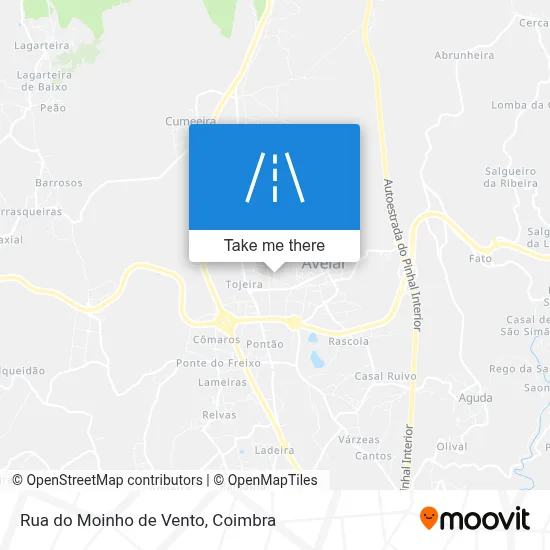 Rua do Moinho de Vento map