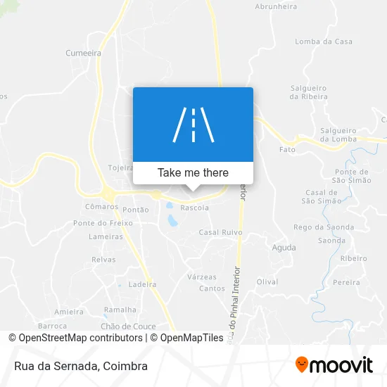 Rua da Sernada map