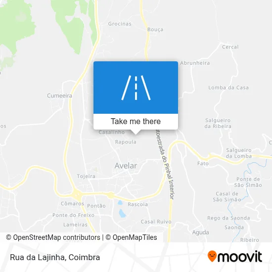 Rua da Lajinha map