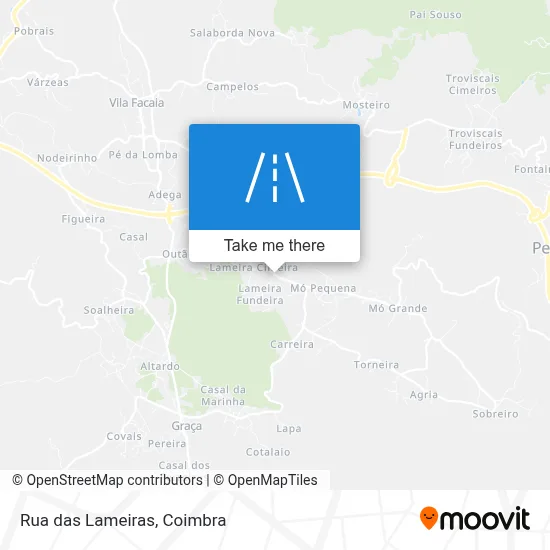 Rua das Lameiras map