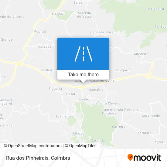 Rua dos Pinheirais map