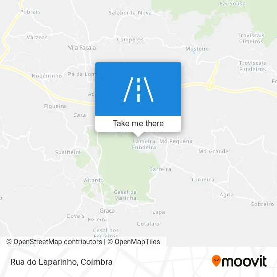 Rua do Laparinho map