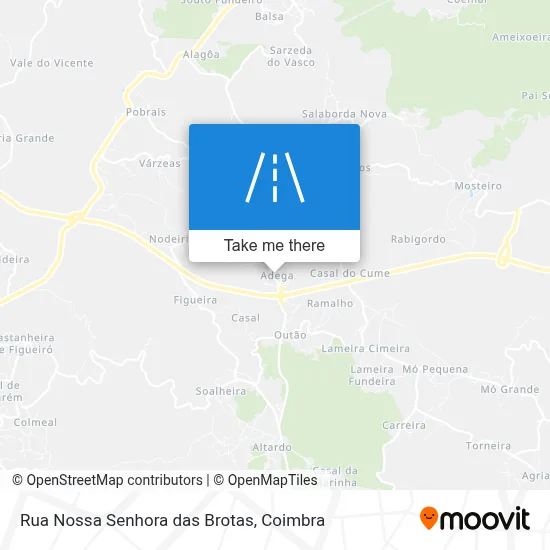 Rua Nossa Senhora das Brotas map