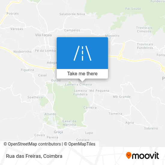 Rua das Freiras map