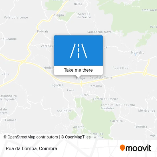 Rua da Lomba map