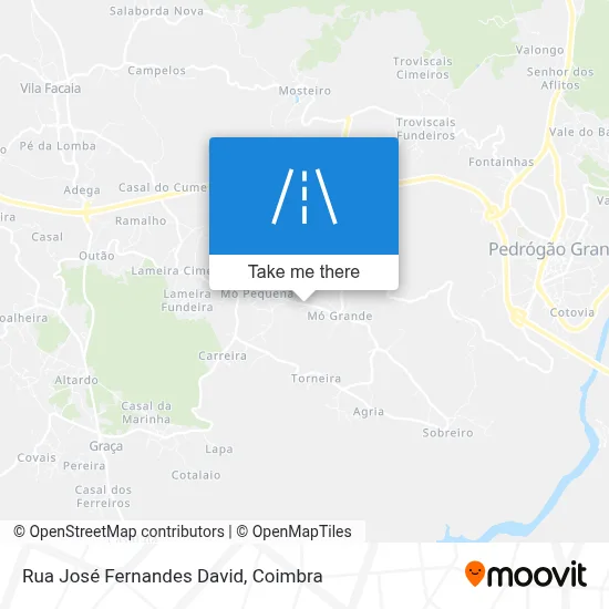 Rua José Fernandes David map