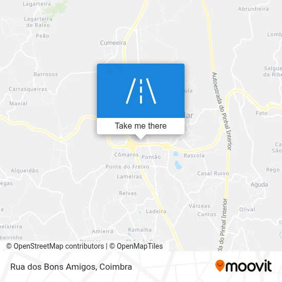 Rua dos Bons Amigos map