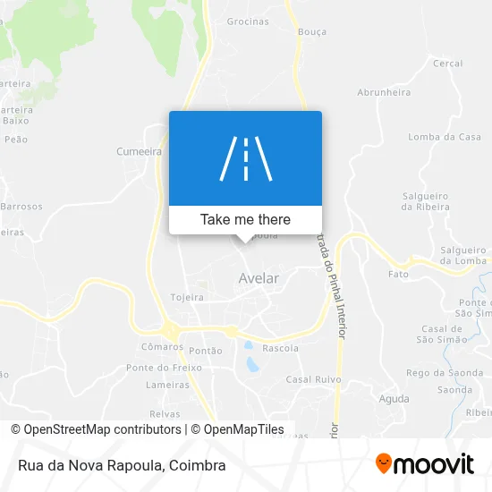 Rua da Nova Rapoula map