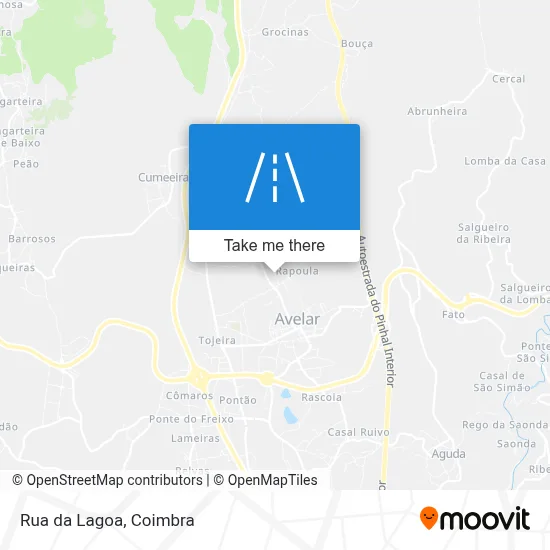 Rua da Lagoa map