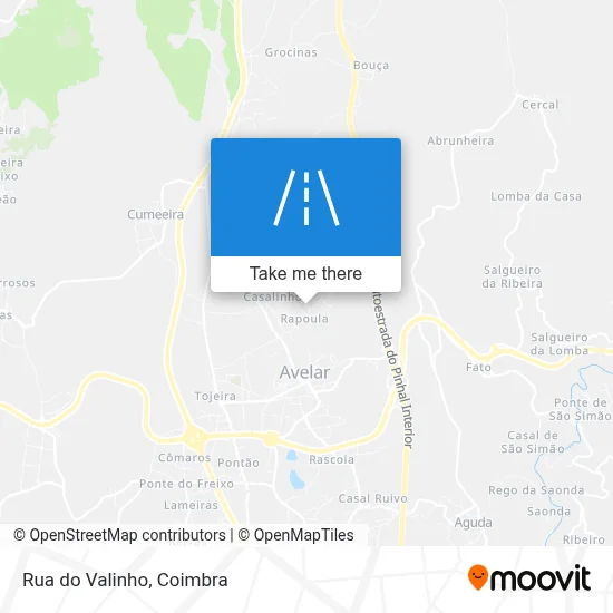 Rua do Valinho map