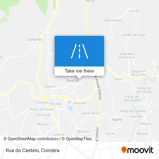 Rua do Castelo map