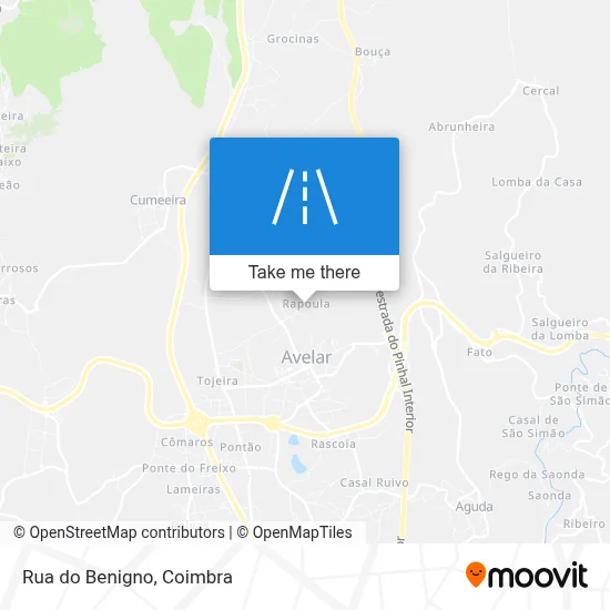 Rua do Benigno map
