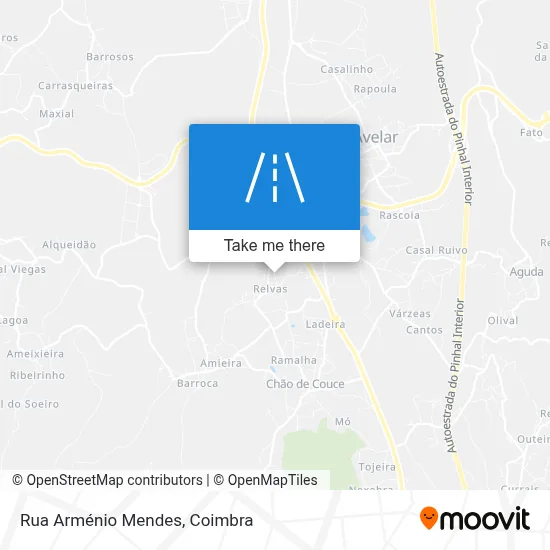 Rua Arménio Mendes map