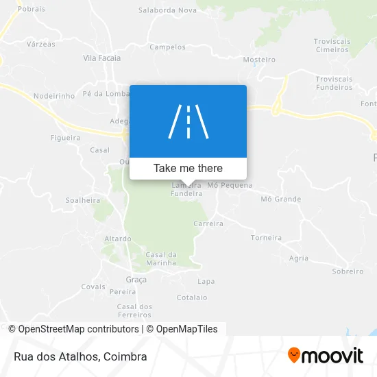 Rua dos Atalhos map