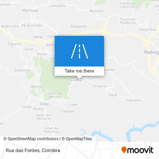Rua das Fontes map