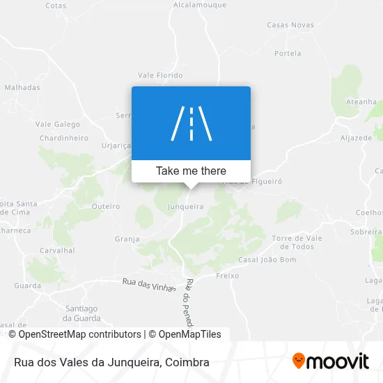 Rua dos Vales da Junqueira map