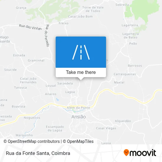 Rua da Fonte Santa map
