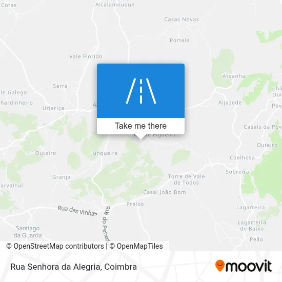 Rua Senhora da Alegria map