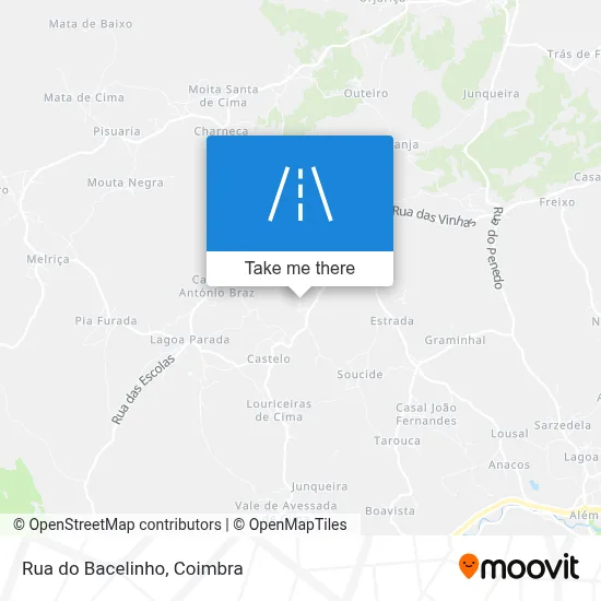 Rua do Bacelinho map