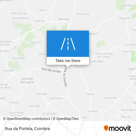 Rua da Portela map